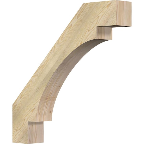 6"W x 36"D x 36"H Merced Rough Sawn Knee Brace, Douglas Fir