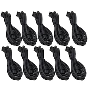 10 ft . (18AWG)/2-Prong Polarized Notebook Power Cord (NEMA 1-15P To C7) Indoor-Black (10-Pack)