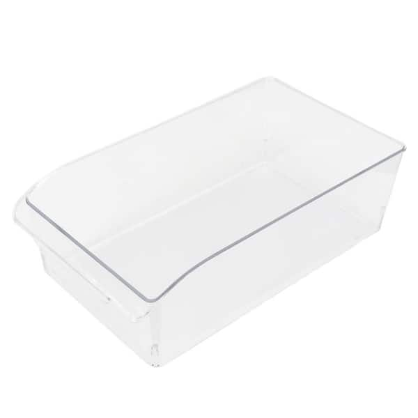 Clear Plastic Freezer Organizers, Breastmilk Storage Containers (14.5 x 4 x  3.75 In, 2 Pack)