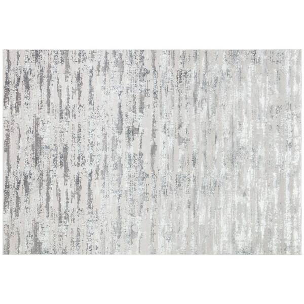 Amazing Rugs Milano Home Silver 3 ft. x 5 ft. Woven Area Rug