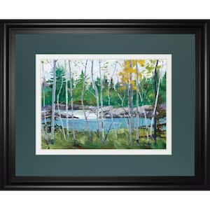 "Extounge Rapids" By G. Forsythe Framed Print Nature Wall Art 34 in. x 40 in.