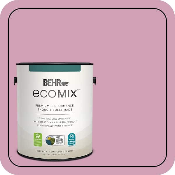 What Color Are Raspberry BEHR ECOMIX 1 gal. #M130-4 Raspberry Smoothie Semi-Gloss Enamel Plant ...