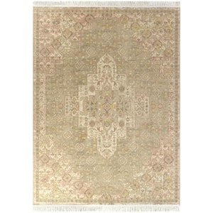 Rosemarie Blue 8 ft. x 10 ft. Traditional Persian Area Rug