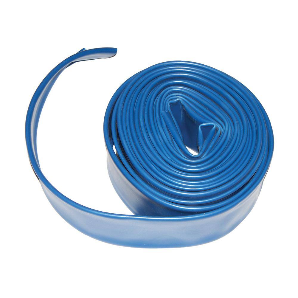 Plastiflex 1.5 in. x 25 ft. Flat Backwash Hose with ClampAD112X25