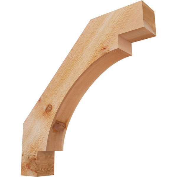 4"W x 24"D x 24"H Merced Rough Sawn Knee Brace, Western Red Cedar