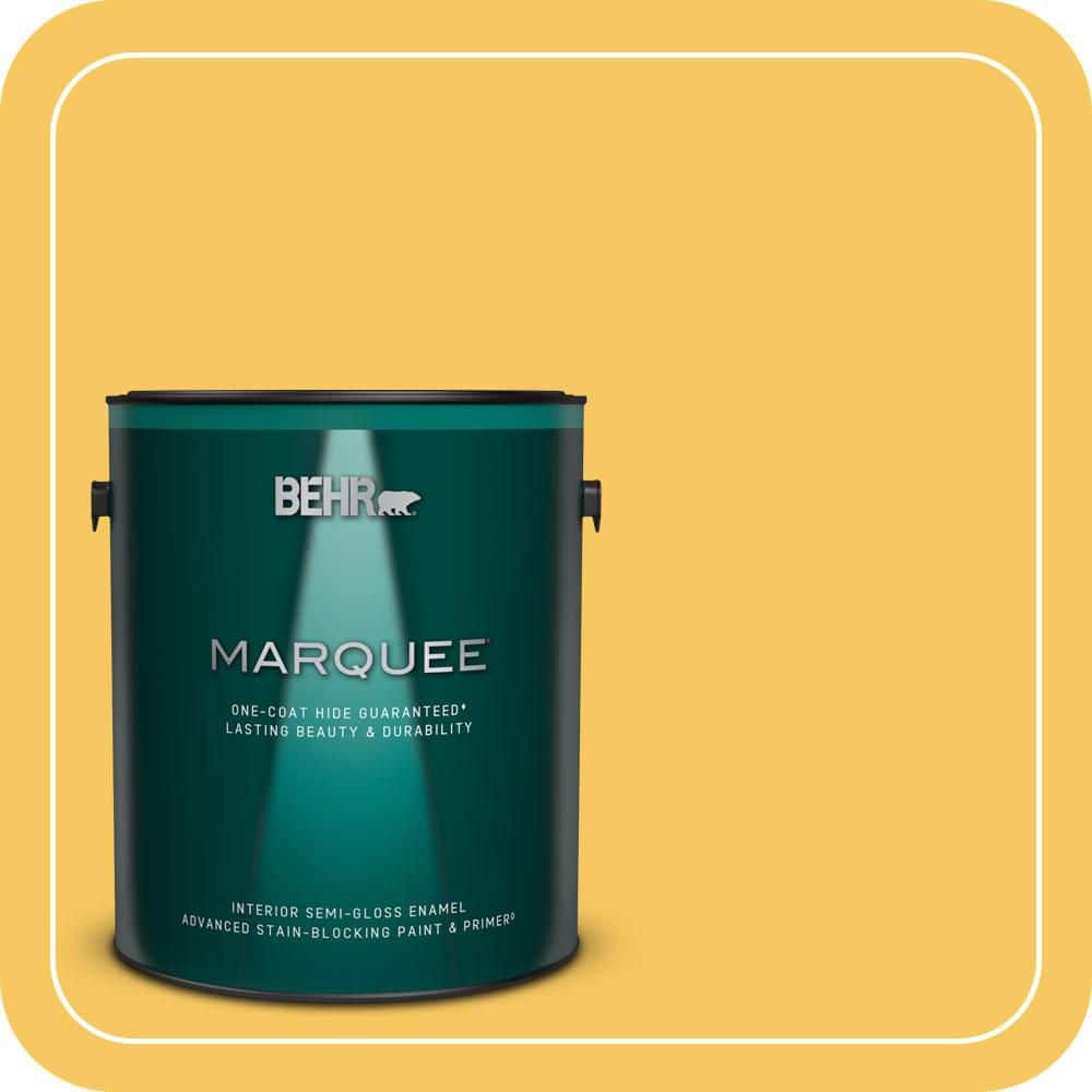 1 gal. #P280-5 Little Sun Dress Semi-Gloss Enamel Interior Paint & Primer price history on PriceWatchPro