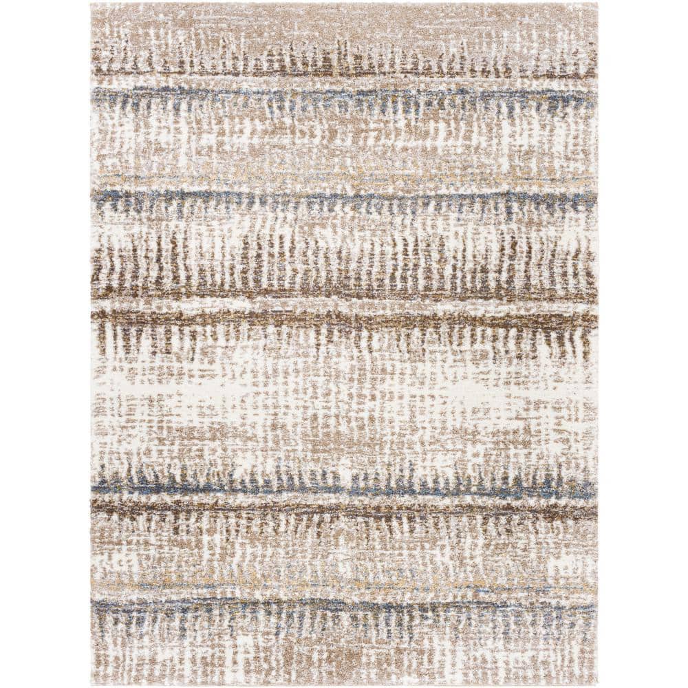 Surya Portofino PTF-2307 94x120  Rectangle Modern Fabric Rug in Tan/Brown