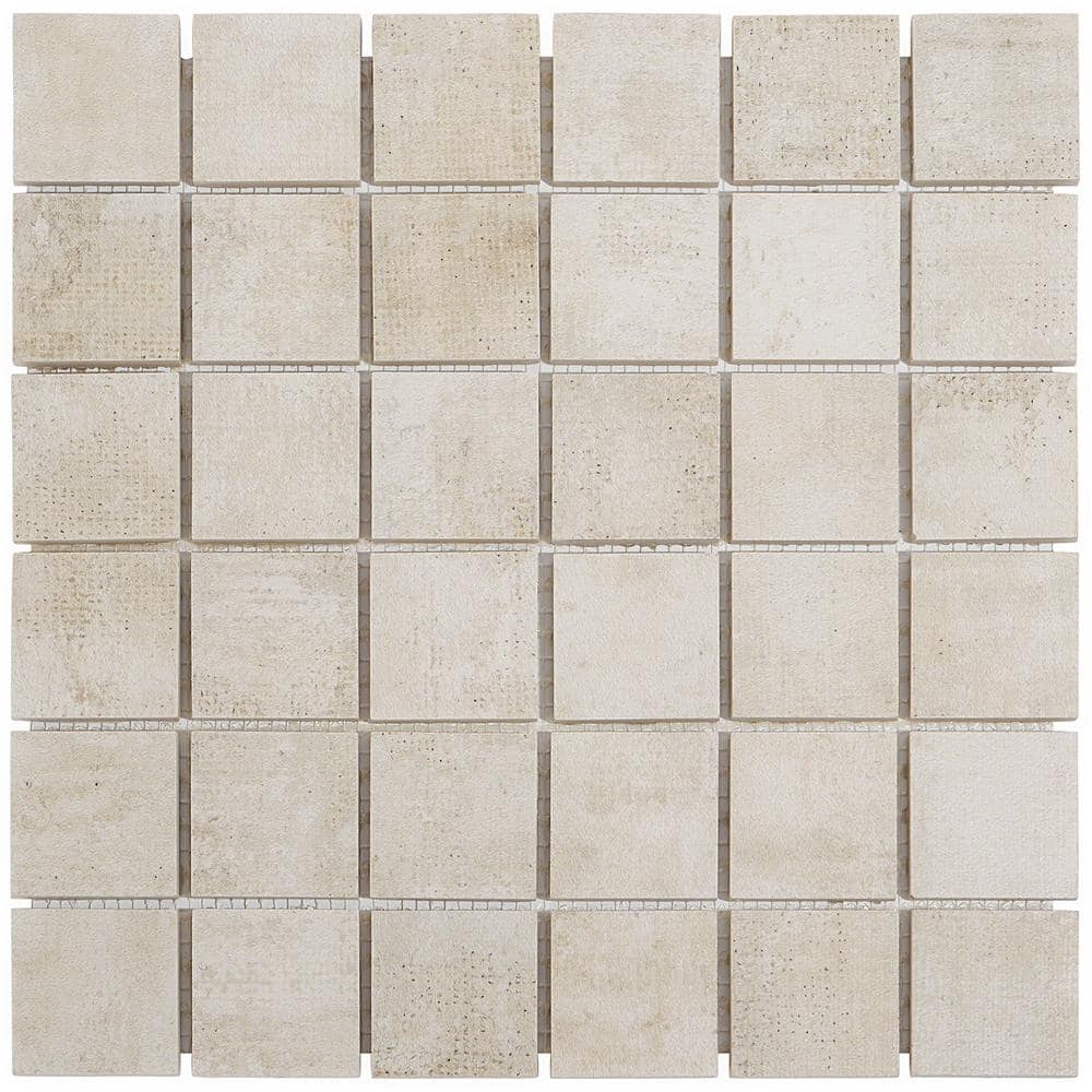 Marken Beige 4 in. x 0.31 in. Matte Porcelain Mosaic Tile Sample price history on PriceWatchPro