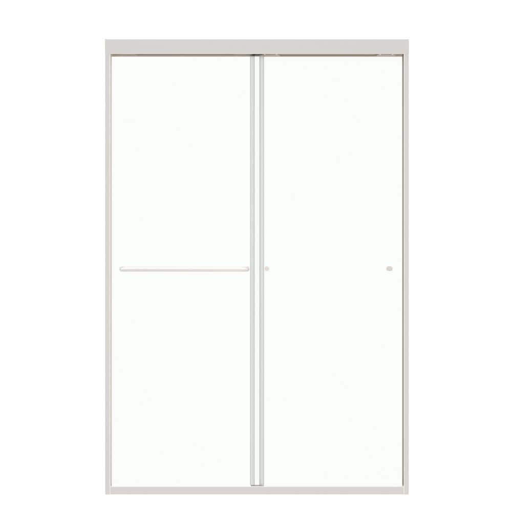 VANITYFUS 44 to 48 in. W. x 72 in. H Double Sliding Framed Shower Door ...