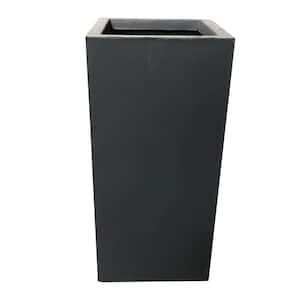 Large 13.8 in. x 13.8 in. x 27.8 in. Granite Lightweight Concrete Tall Planter
