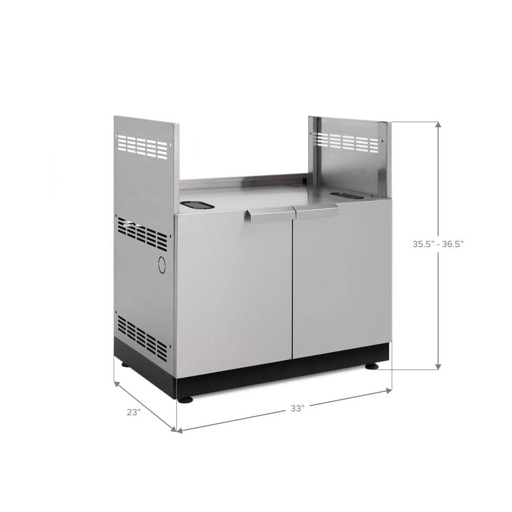Stainless Steel 33-Inch Outdoor Kitchen Grill Cabinet