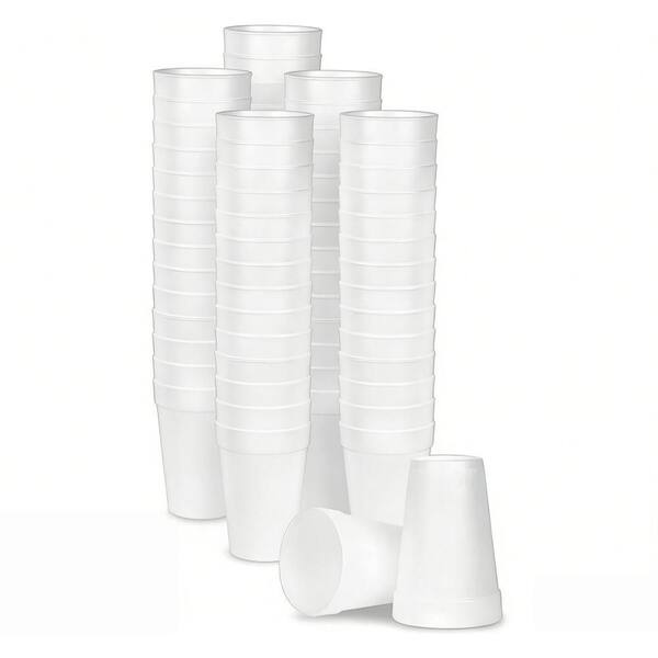 10 oz. Disposable Foam Cups for Coffee, Cold Drinks, Hot Beverages, Parties, Picnic, BBQ, Travel, and Events (100-Pack)