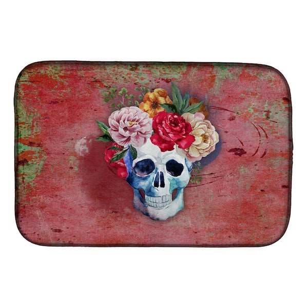 Caroline's Treasures 14 in. x 21 in. Multicolor Day of the Dead