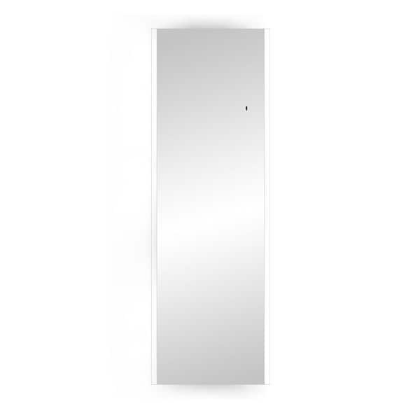 Unbranded 20 in. W x 60 in. H Rectangular Frameless Wall Mount Explosion-Proof Adjustable Bathroom Vanity Mirror