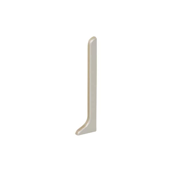 Schluter Designbase-SL Satin Anodized Aluminum 2-3/8 in. x 1/2 in. Metal Left End Cap