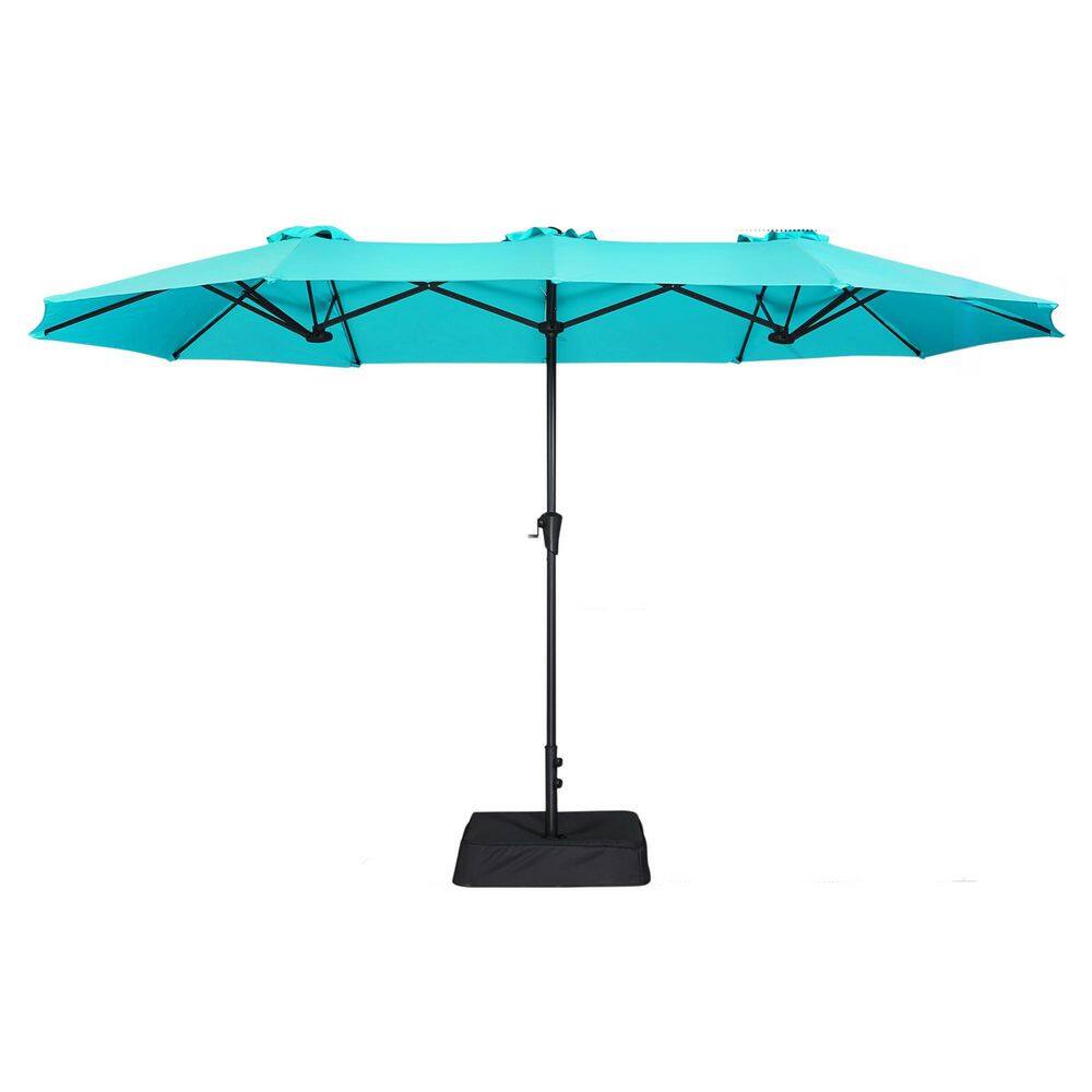 13 ft. Alloy Steel Outdoor Patio Umbrella Base Included, Double Sided Pool Umbrellas with Fade Resistant in Light Blue price history on PriceWatchPro