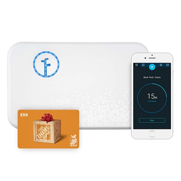 Rachio 8-Zone 2nd Generation Smart Sprinkler Controller + $50 Gift Card Bundle