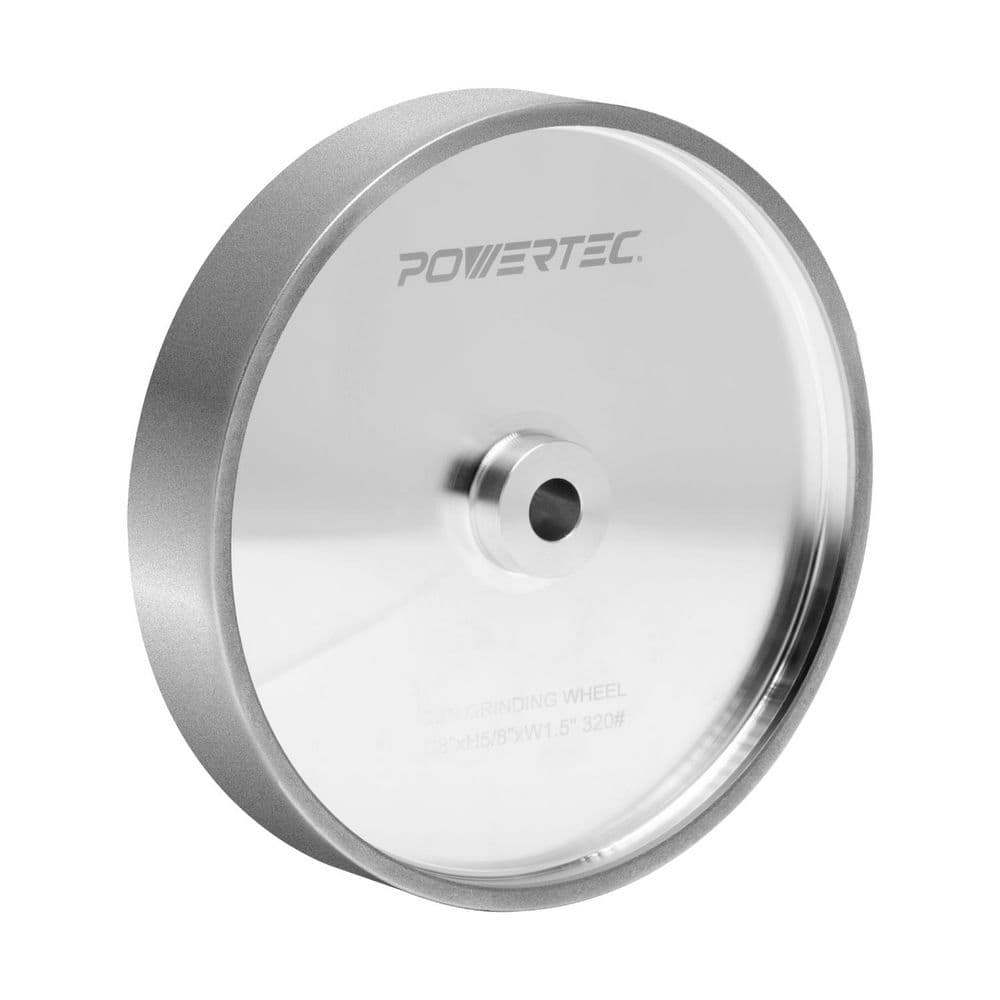 POWERTEC 8 in. x 1-1/2 in. W, 5/8 in. Arbor, CBN Bench Grinding