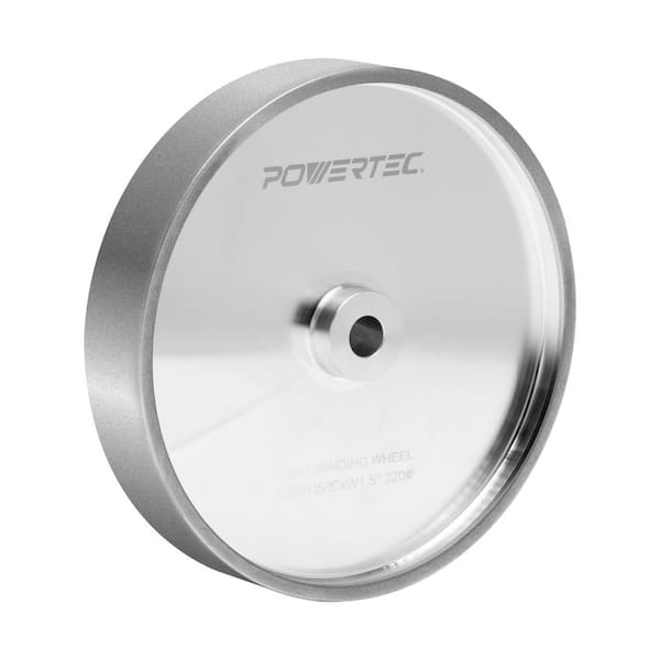 8 in. x 1-1/2 in. W, 5/8 in. Arbor, CBN Bench Grinding Wheel, 320 Grit for Sharpening HSS/Lathe Tool for Bench Grinder