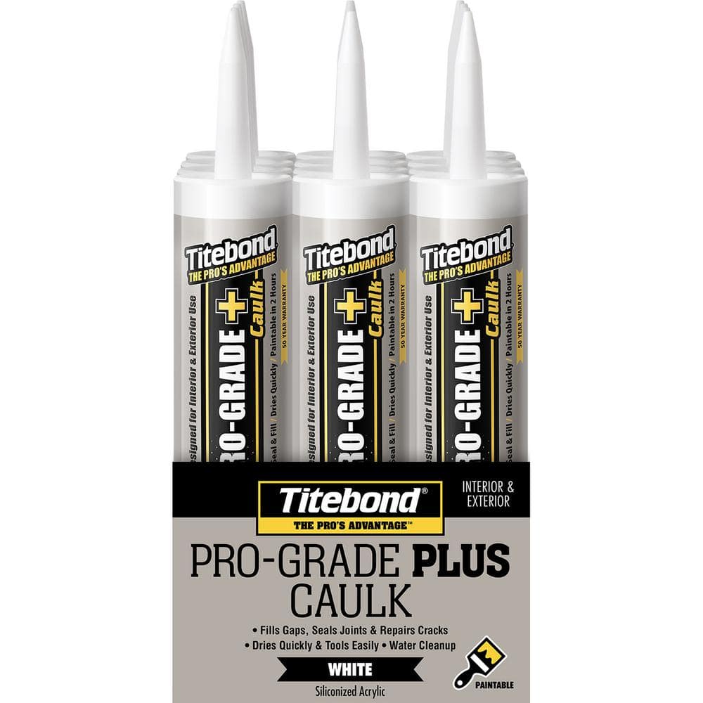 Titebond 10.1 oz. Almond ProGrade Plus Caulk (12Pack) 8411 The Home