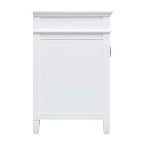 Ashburn 49 in. W x 22 in. D Bath Vanity in White with Carrara White Marble Top DL