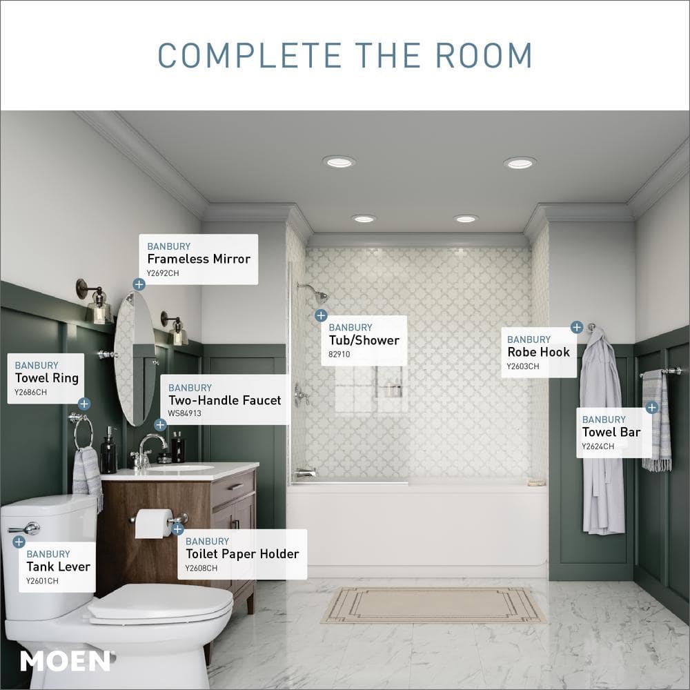Moen Banbury Chrome Wall Mounted Towel Ring