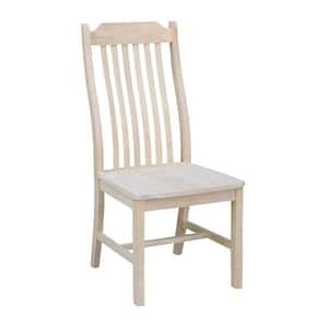 Unfinished Wood Steam Bent Mission Dining Chair (Set of 2)