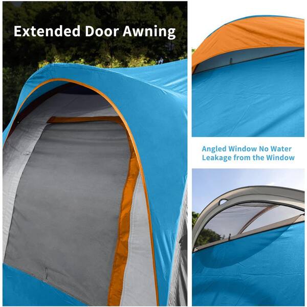 Zeus & Ruta 16 ft. x 9 ft. Sky Blue 9-Person Canopy Portable
