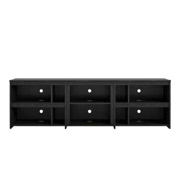 Ameriwood Home Savona 71 in. Black Oak Particle Board TV Stand