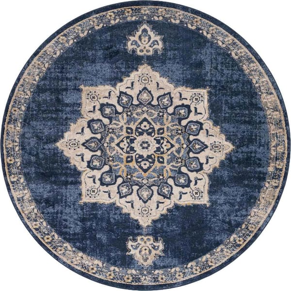 Utopia Helios Navy Blue 8' 0 x 8' 0 Area Rug