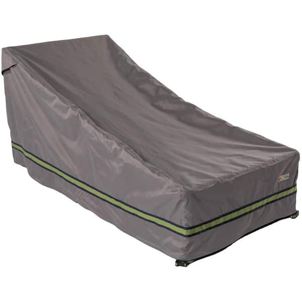 Classic Accessories Duck Covers Soteria 82 in. Grey Double Wide Patio Chaise Lounge Cover