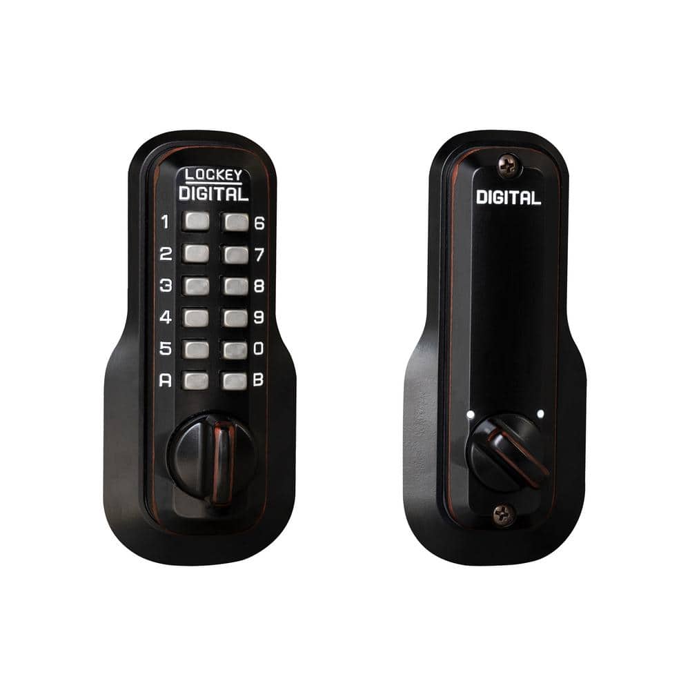 Oil Rubbed Bronze Single Cylinder Digital Keypad Deadbolt