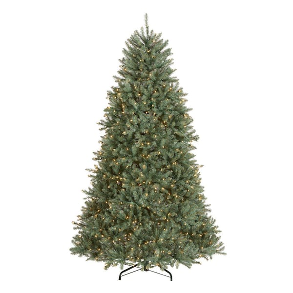 7.5 ft. Dunhill Blue Fir Artificial Christmas Tree with Clear Lights