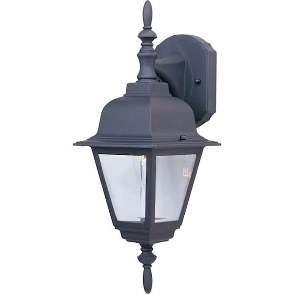 Maxim Lighting Builder Cast 1-Light Black Outdoor Wall Lantern Sconce