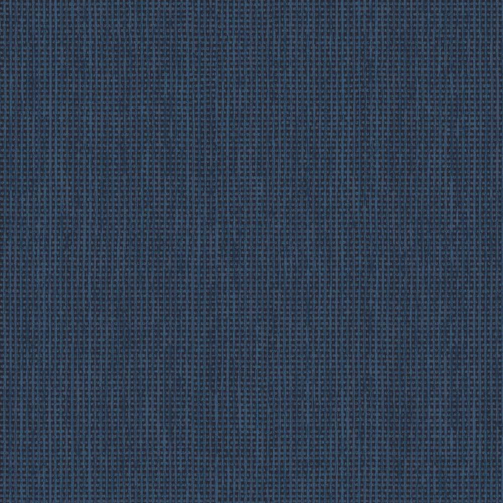 Tempaper Navy Textured Rattan Vinyl Peel And Stick Wallpaper Roll ...