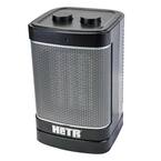 900/1500-Watt 10 In. Electric Indoor Portable Oscillating Fan-Forced Ceramic Space Heater with Tip-Over Safety Switch