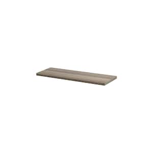 LITE 23.6 in. x 7.9 in. x 0.75 in. Driftwood MDF Decorative Wall Shelf without Brackets