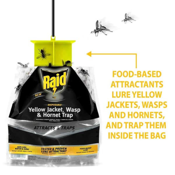 Raid Yellow Jacket, Wasp & Hornet Trap, Disposable - 0.34 oz / 10 ml