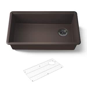 hilander CHEFＩＧＴ互換ケーブルダークブラウン KOHLER Cairn Matte Brown Granite Composite 33 .5 in. Double Bowl