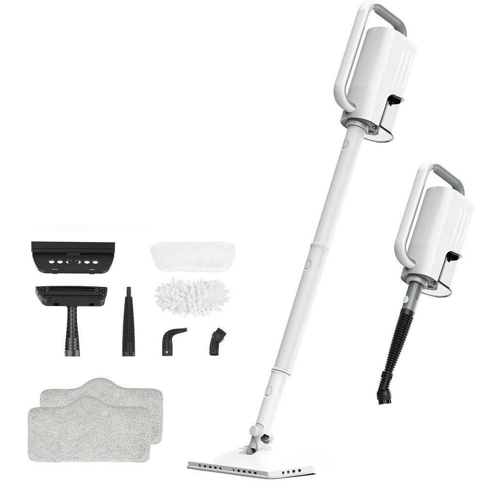 Commercial Corded Steam Mop for Laminate, Marble, Tile, and Hardwood Floors - Silver Gray, Rotating Head, Tank price history on PriceWatchPro
