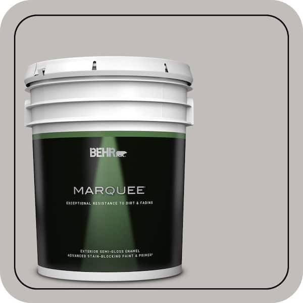 BEHR MARQUEE 5 gal. Home Decorators Collection #HDC-WR15-3 Noble Gray Semi-Gloss Enamel Exterior Paint & Primer