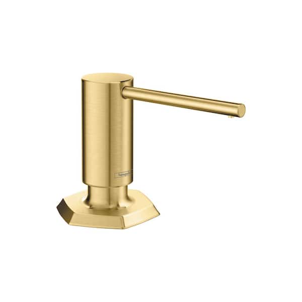 Hansgrohe Locarno Deck Mount Brushed Gold Optic Soap Dispenser