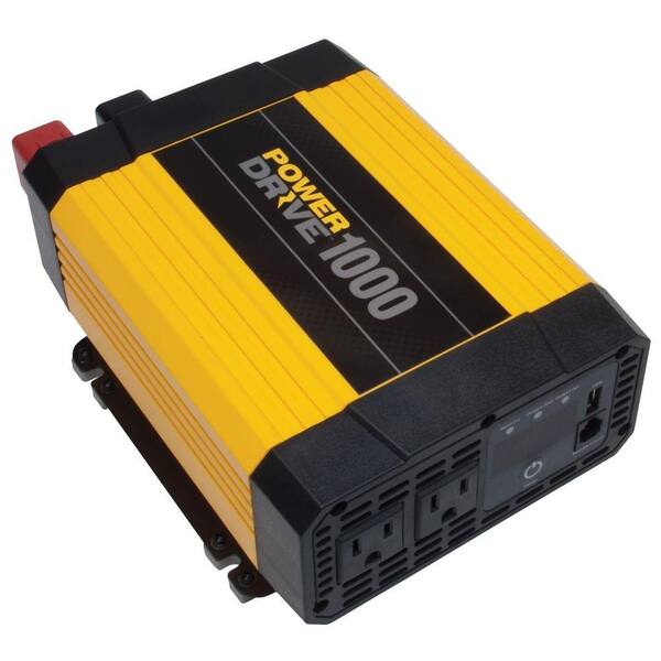 PowerDrive 1,000-Watt Power Inverter, Yellow/Black