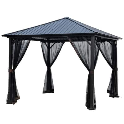 10x10 Gazebos Shade Structures The Home Depot