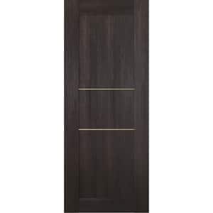 Vona 07 2H Gold 28 in. W x 80 in. H x 1-3/4 in. D 1-Panel Solid Core Veralinga Oak Prefinished Wood Interior Door Slab