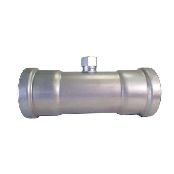 2-1/2 in. x 2-1/2 in. x 2 in. Carbon Steel Press Tee Fitting, FKM Sealed, White Dot - for Industrial Use