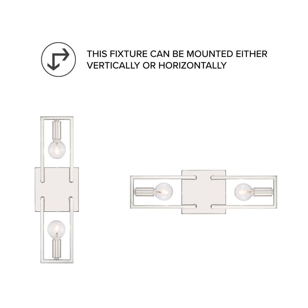 Finni Polished Nickel 16" Modern Dimmable Wall Sconce