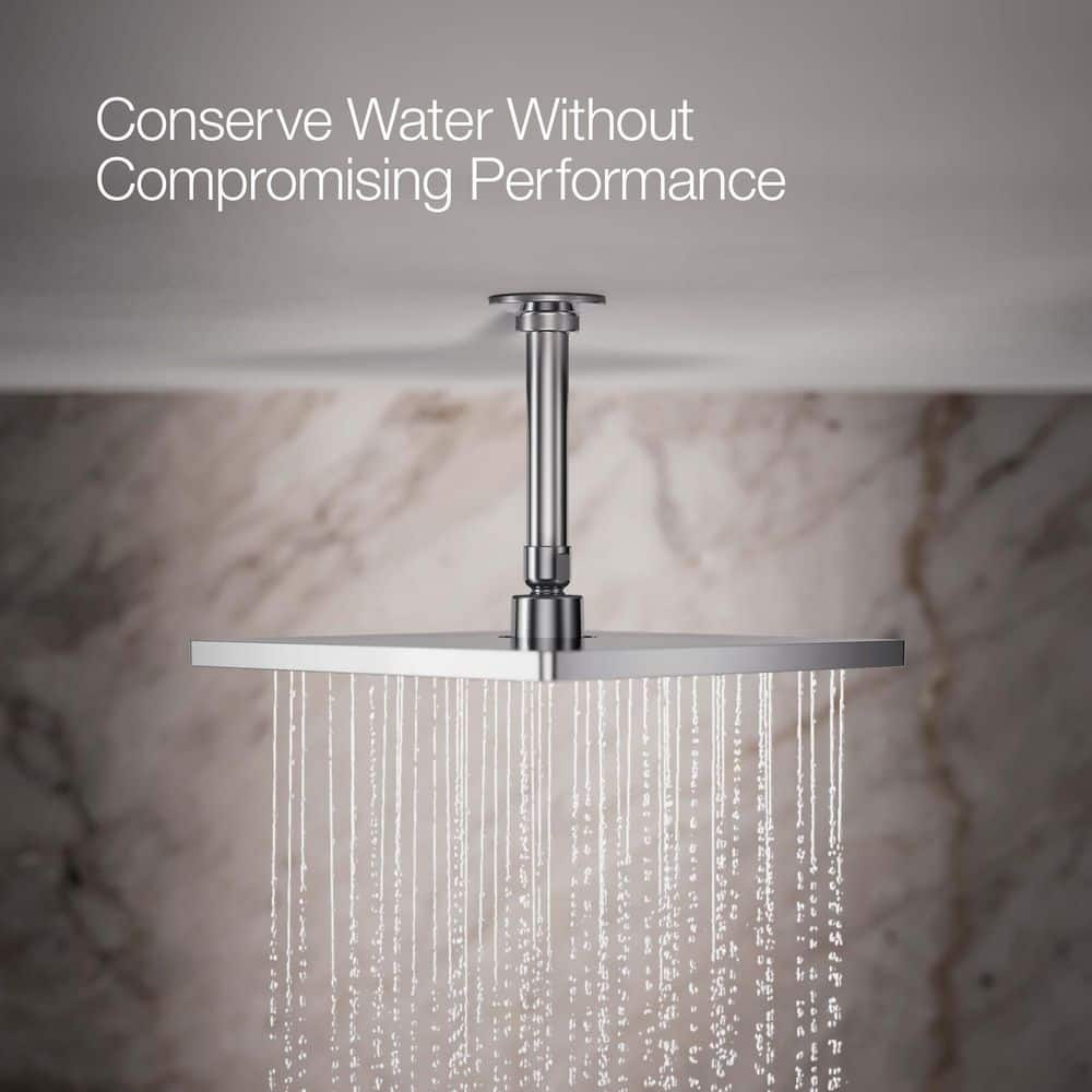 Polished Chrome 10" Square Rain Showerhead