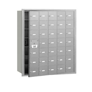 Aluminum USPS Access Front Loading 4B Plus Horizontal Mailbox with 35A Doors (34 Usable)