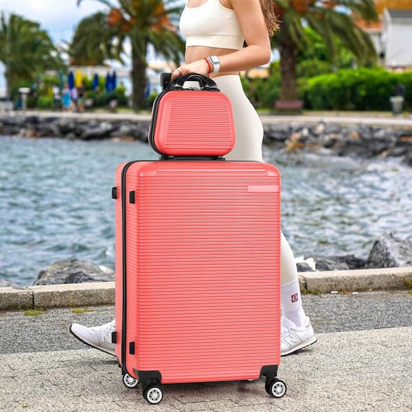 タイヤ＆ホイ−ルテ−ブル（55cmポ−ル仕様）＆ワインラック2台SET HIKOLAYAE 5-Piece Carry On Horizontal Stripe Luggage Set with